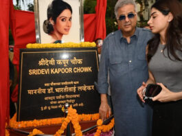 Boney Kapoor inaugurates the square named after his late wife Sridevi