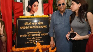 Boney Kapoor inaugurates the square named after his late wife Sridevi