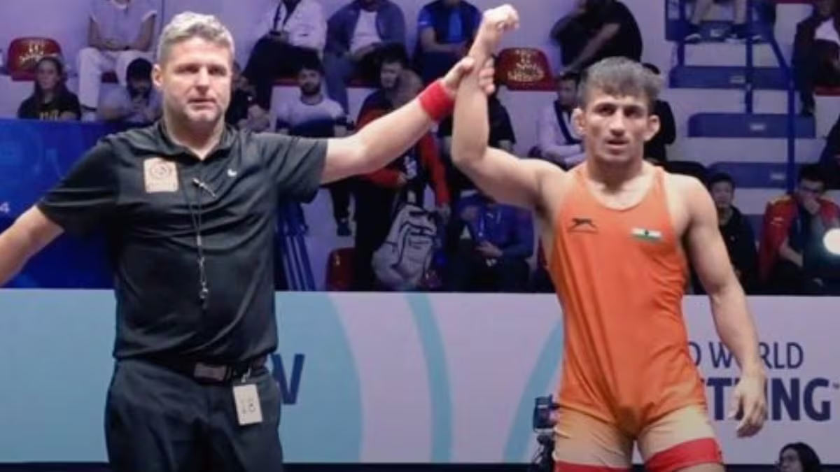 Chirag Chikkara becomes third Indian to win gold medal at U23 Wrestling World Championship