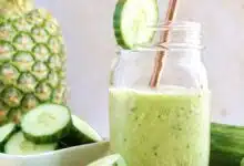 Cucumber and Pineapple Juice A refreshing juice experience"