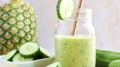 Cucumber and Pineapple Juice A refreshing juice experience"