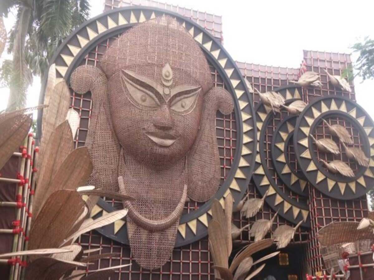 Durga Puja is being celebrated on the theme of shuddhi in Kolkata Hazra Park