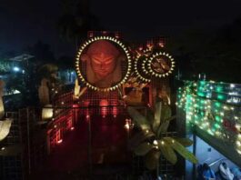 Durga Puja is being celebrated on the theme of shuddhi in Kolkata Hazra Park