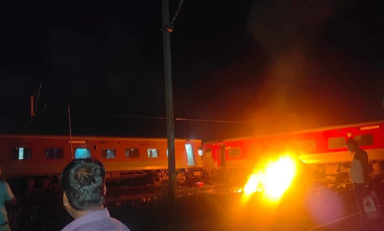 Train Accident In Tamil Nadu, 2 Coaches On Fire