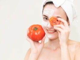 Benefits of applying tomato on the face