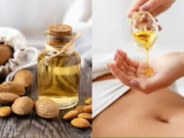 What are the benefits of applying almond oil?