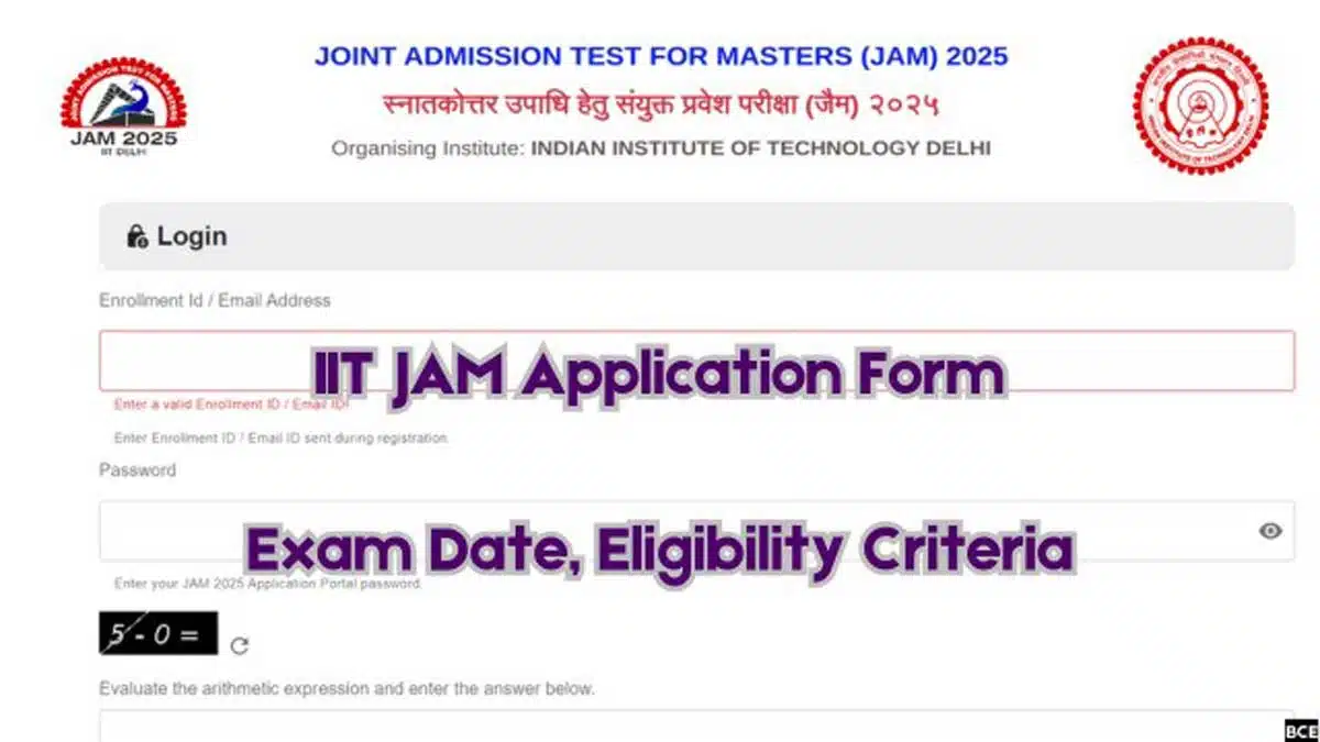 IIT JAM 2025 registration date extended, see details