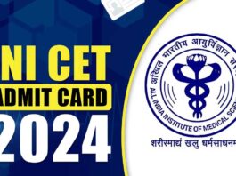 INI CET Admit Cards To Be Out On November 4