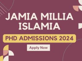 JMI Admission 2024-25 Registration for PhD Courses Started,