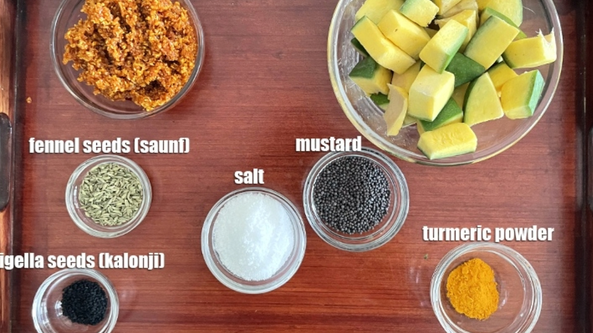 Method and types of making mango pickle