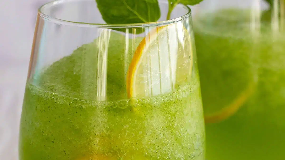 Mint and Lemon Juice A refreshing blend of taste and health"