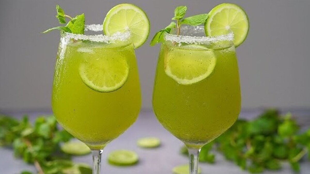 Mint and Lemon Juice A refreshing blend of taste and health"