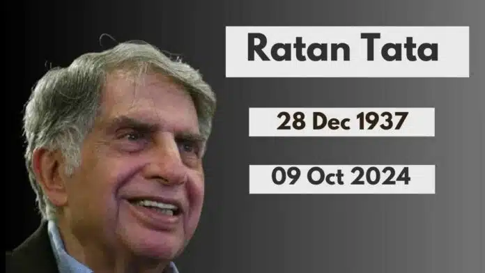 National icon Ratan Tata passes away at the age of 86