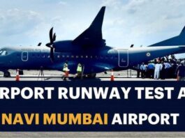 Navi Mumbai International Airport welcomed its 1st aircraft