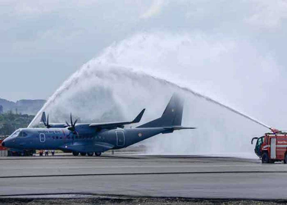 Navi Mumbai International Airport welcomed its 1st aircraft