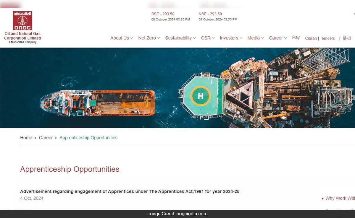 ONGC Apprentice 2024 Registration Last Date Extended, Check Details