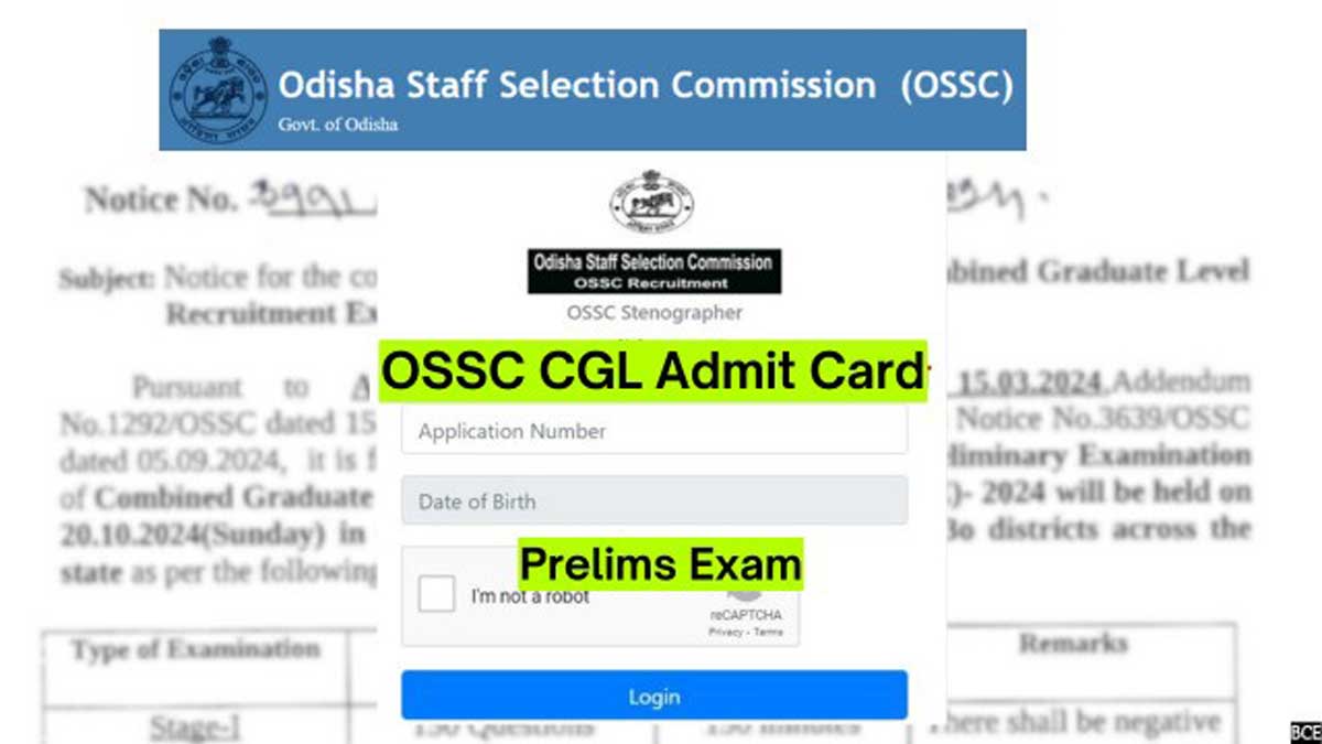 OSSC CGL Prelims Admit Card 2024 will be released on this date, check details