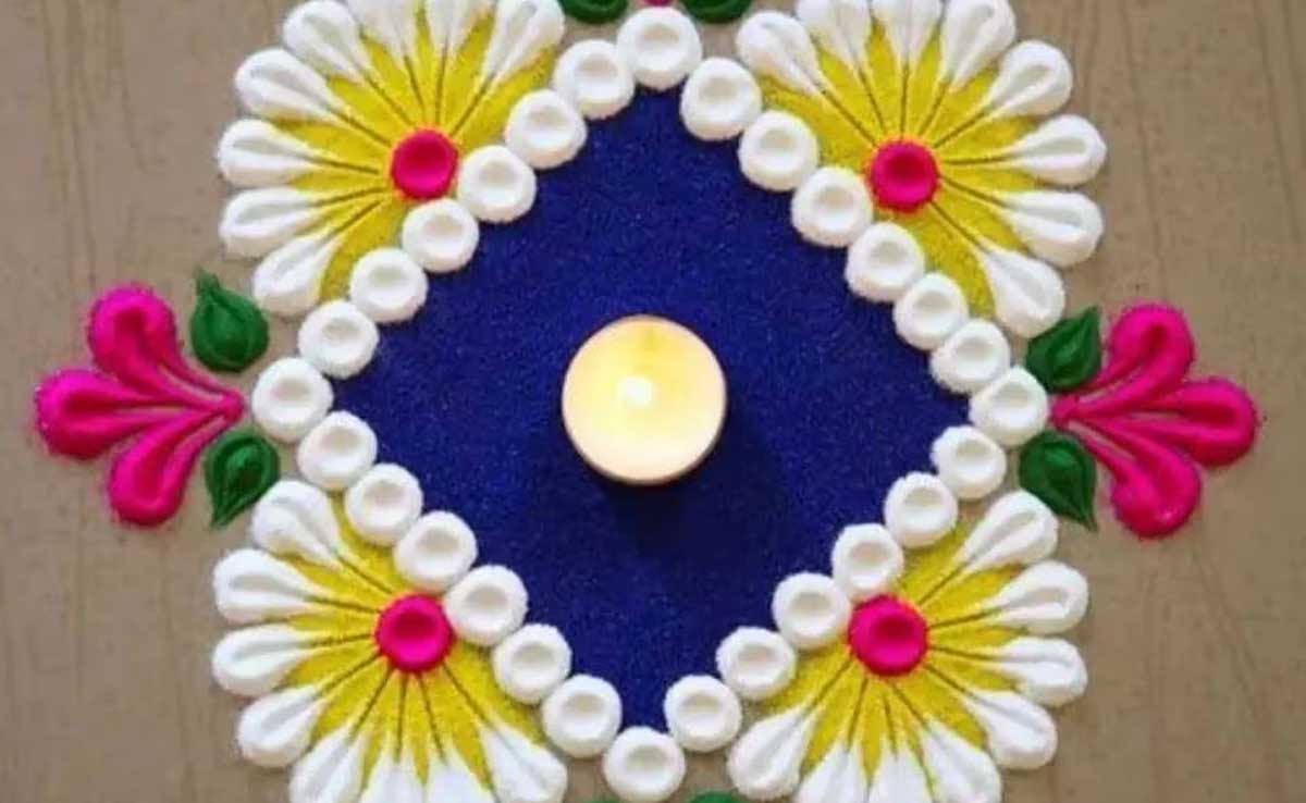 Latest Rangoli designs for Diwali