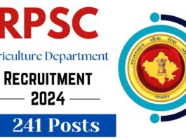 RPSC Agriculture Officer Recruitment 2024 Application Process to Begin on October 21