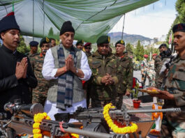 Rajnath Singh reached Tawang to celebrate Diwali with soldiers, Manipur CM also included