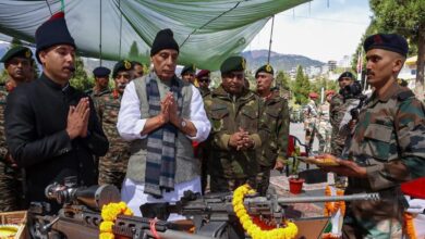 Rajnath Singh reached Tawang to celebrate Diwali with soldiers, Manipur CM also included