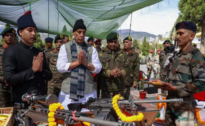 Rajnath Singh reached Tawang to celebrate Diwali with soldiers, Manipur CM also included