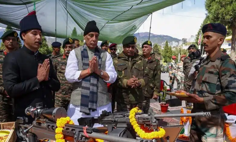 Rajnath Singh reached Tawang to celebrate Diwali with soldiers, Manipur CM also included
