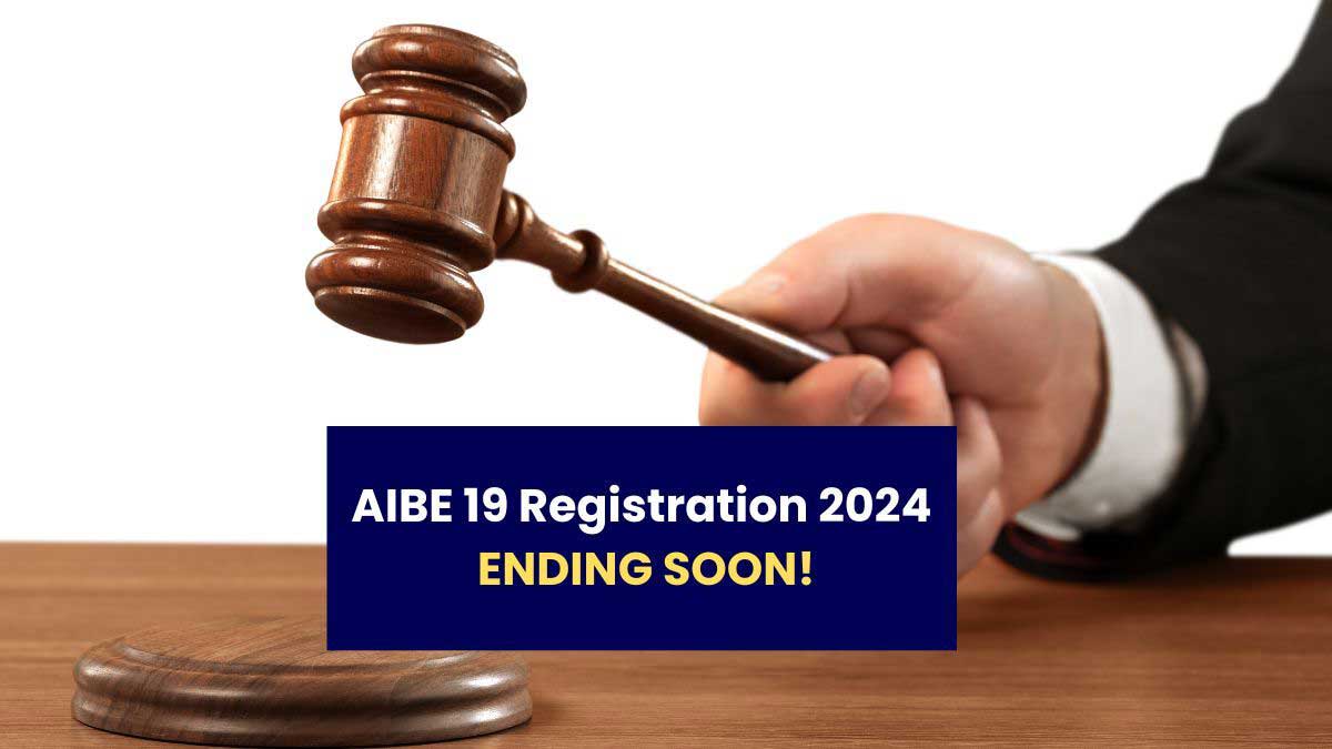 Registration for AIBE 19 ends tomorrow