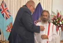 Republic of Fiji honours Sri Sri Ravi Shankar with its highest civilian honour