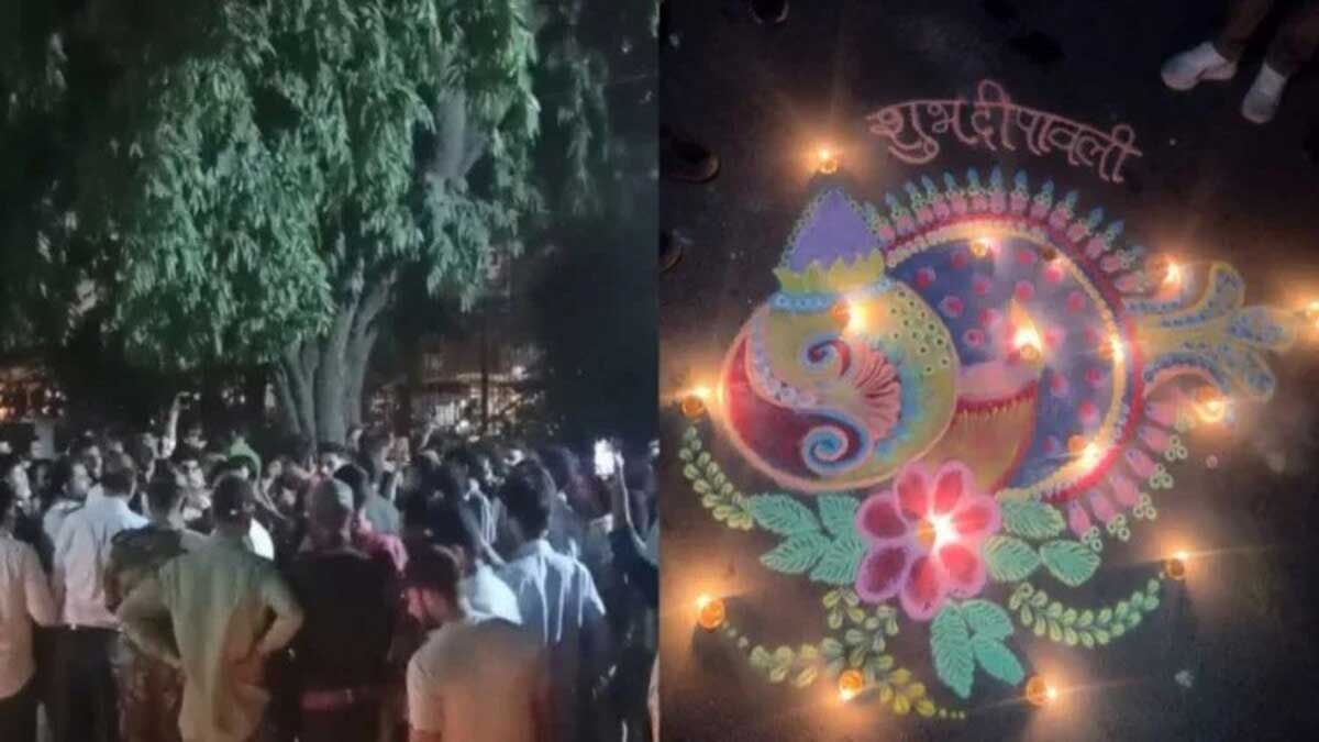 Scuffle at Jamia campus during Diwali celebration