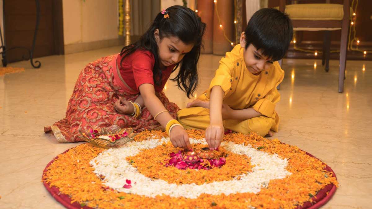 Special importance of Rangoli on Diwali