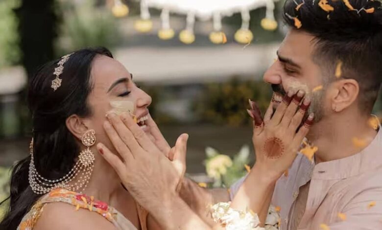 Surbhi Jyoti shares pictures from her haldi ceremony with groom-to-be Sumit Suri