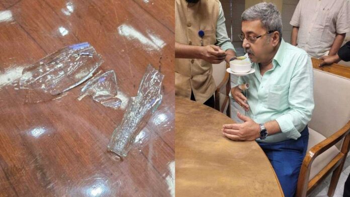 TMC MP suspended for breaking glass on Waqf meeting