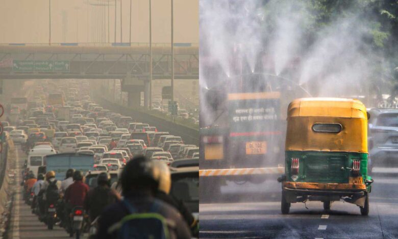 To control the rising pollution in Delhi PWD started cleaning the roads