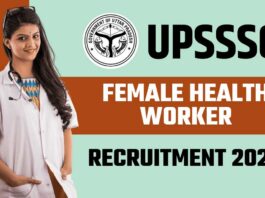 UPSSSC Female Health Worker Recruitment 2024 Main Exam Notification Released, Check Details