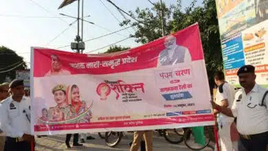 Women cycle rally was taken out in Sambhal, UP