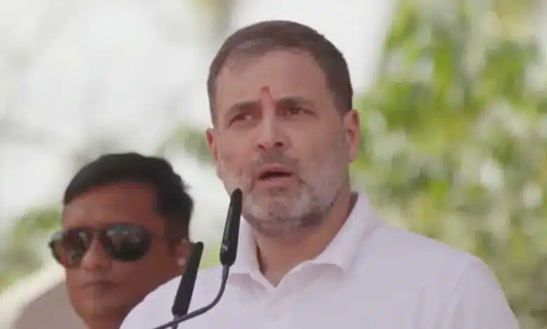 Rahul Gandhi slam BJP-Shivsena on Shivaji Maharaj statue