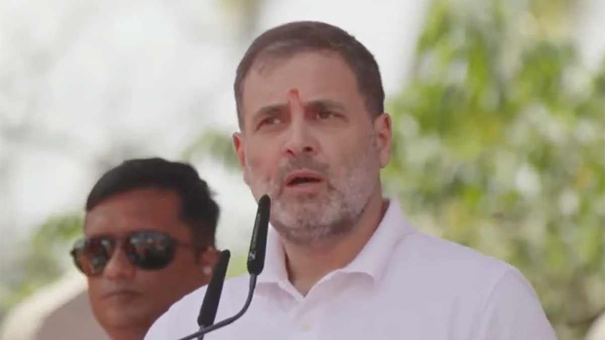 Rahul Gandhi slam BJP-Shivsena on Shivaji Maharaj statue