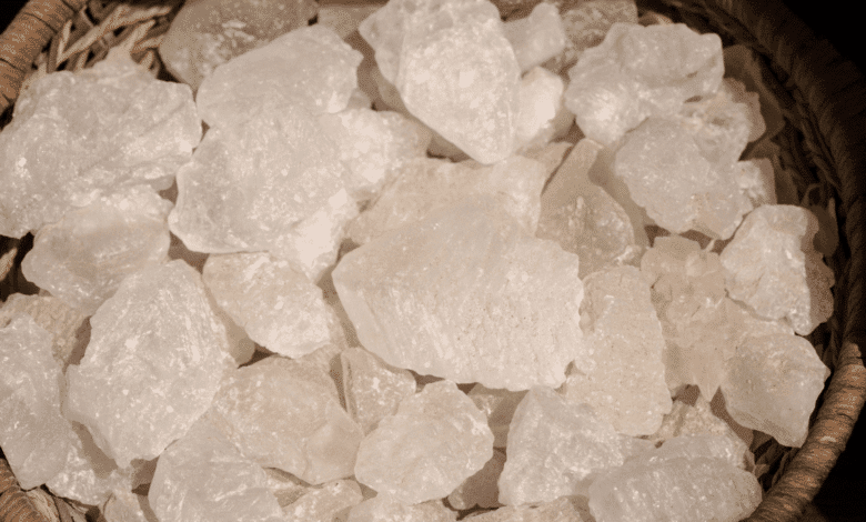 What happens by applying alum on the face