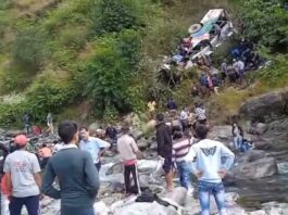 36 people died after a passenger bus fell into a ditch in Uttarakhand