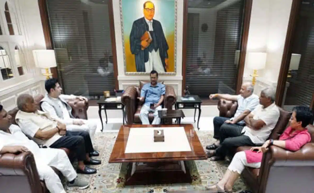 Arvind Kejriwal holds meeting with AAP candidates in Delhi for assembly elections