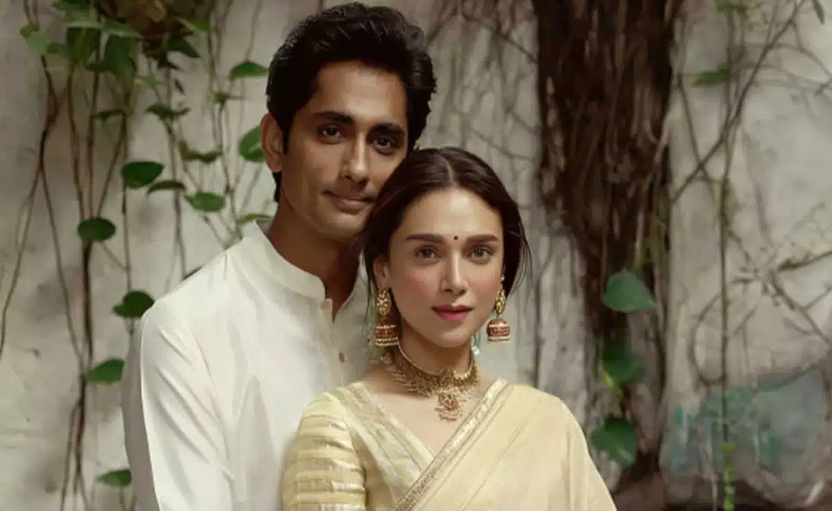 Aditi Rao Hydari and Sidharth share pictures from their Indian wedding