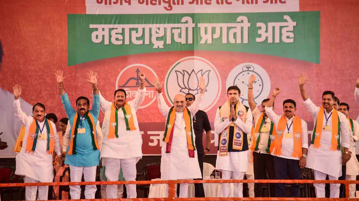 Amit Shah challenge congress leader Rahul Gandhi in poll-bound Maharashtra