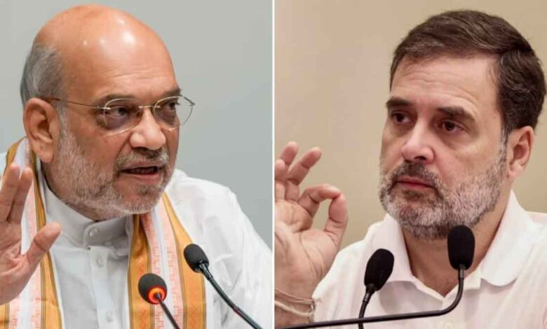 Amit Shah challenge congress leader Rahul Gandhi in poll-bound Maharashtra