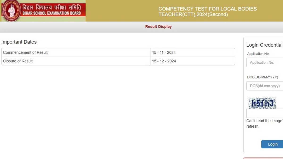 BSEB Competency Test Result 2024 Released for Phase 2, Check Steps to Download