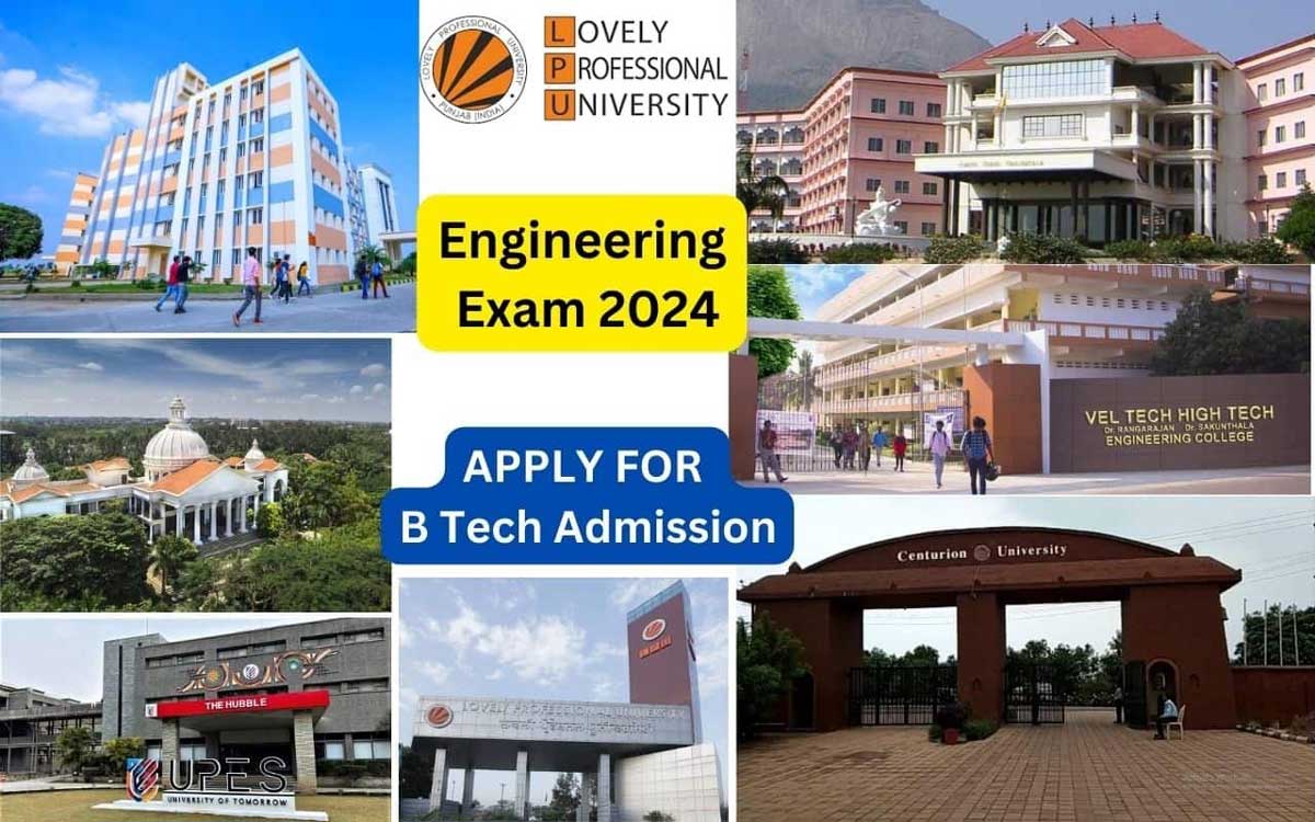 BTech Admission 2025 Check out various entrance exams for admission to engineering courses