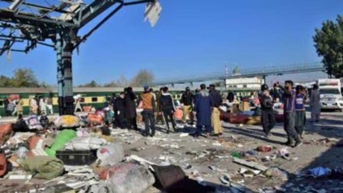 Blast At Quetta Railway Station In Pakistan