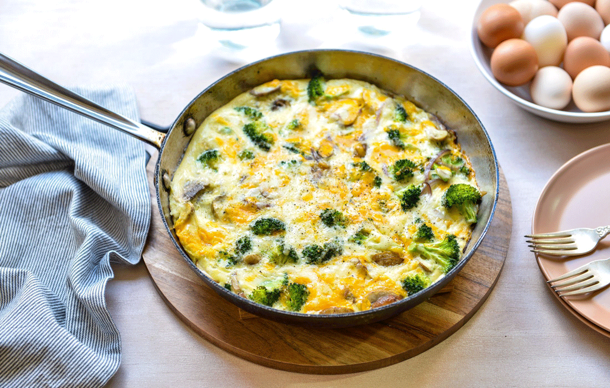 Broccoli Omelette A refreshing and healthy way to have breakfast