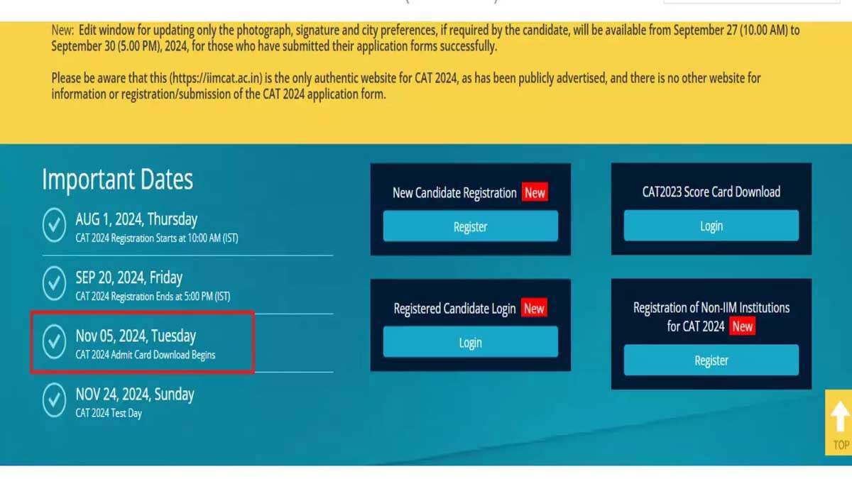 CAT 2024 admit card released, see steps to download