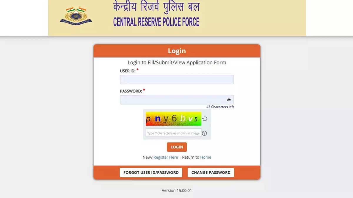 CRPF Tradesman PET PST Admit Card Released